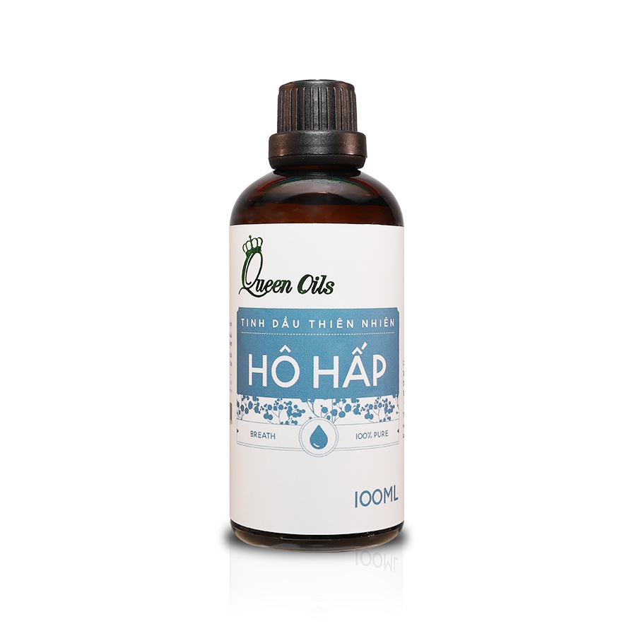 Tinh dầu Hô hấp Queen Oils Cao Cấp, 100% Thiên Nhiên, khử mùi hôi,giảm căng thẳng, giúp ngủ ngon,Chai dung tích 50ml