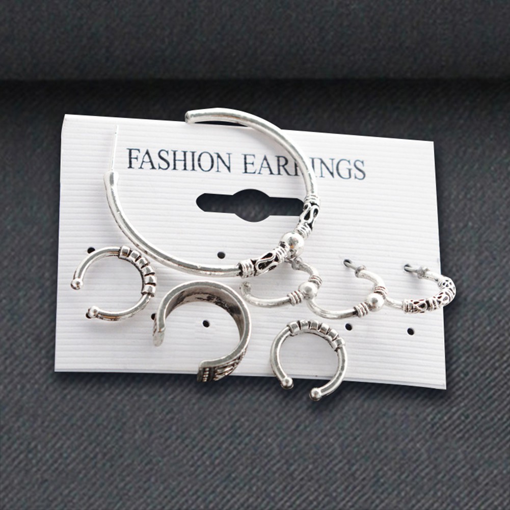 Bộ 7 Khuyên Tai Nữ Phong Cách Boho Cá Tính