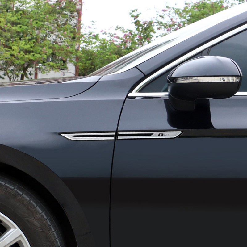 FENDER Miếng Dán Trang Trí Tấm Chắn Bùn Bằng Crom Cho Passat B8