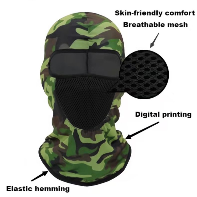 Mẫu mũ trùm đầu Ninja Swat cao cấp X2 lưới lọc chống bụi - chống tia UV - khăn ninja trùm đầu Ari đội fullfa