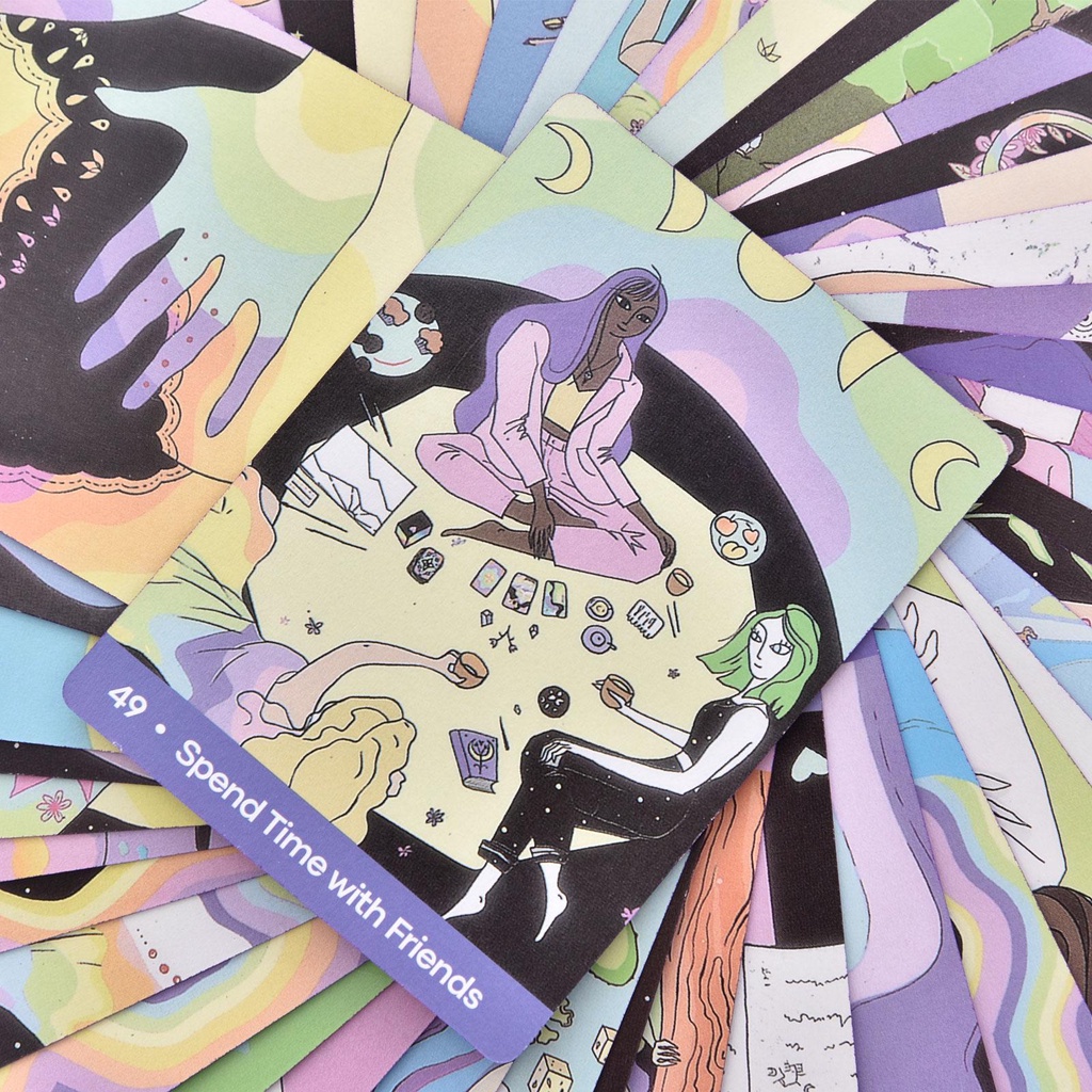 Bộ Bài Oracle 44 Lá Kim Loại Tự Chăm Sóc