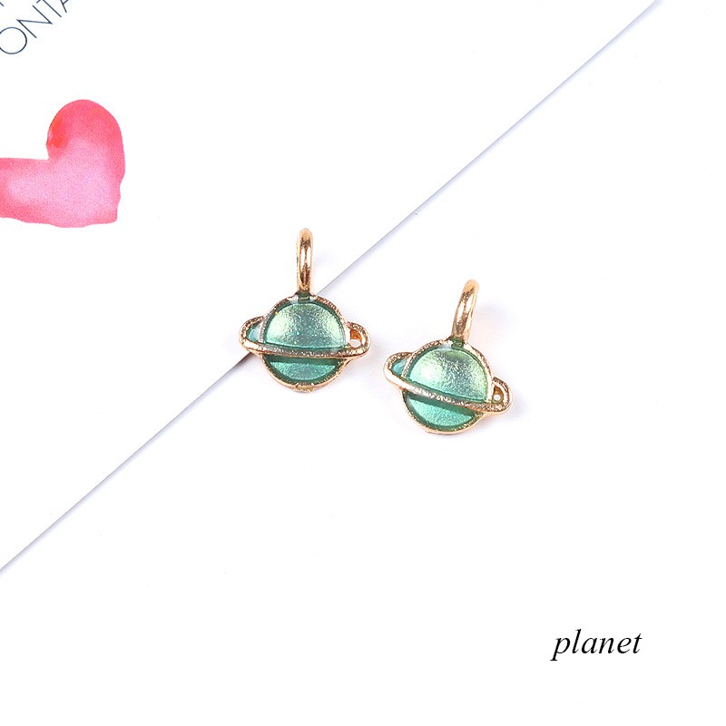 Set 3 Cặp Bông Tai / Vòng cổ Hình Hành Tinh Ngôi Sao diy