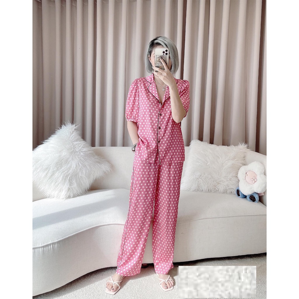 Đồ Bộ Pijama Tay Bồng Dễ Thương Trẻ Trung C23 SWEET HOME | BigBuy360 - bigbuy360.vn