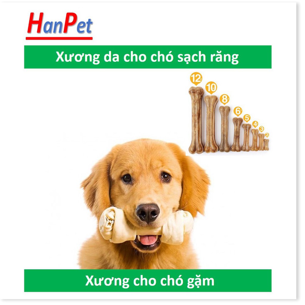 D HP-(Nhiều loại) Xương da cho chó gặm đồ ăn cho chó dạng bánh thưởng thích hợp cho chó ngứa răng sạch răng chó