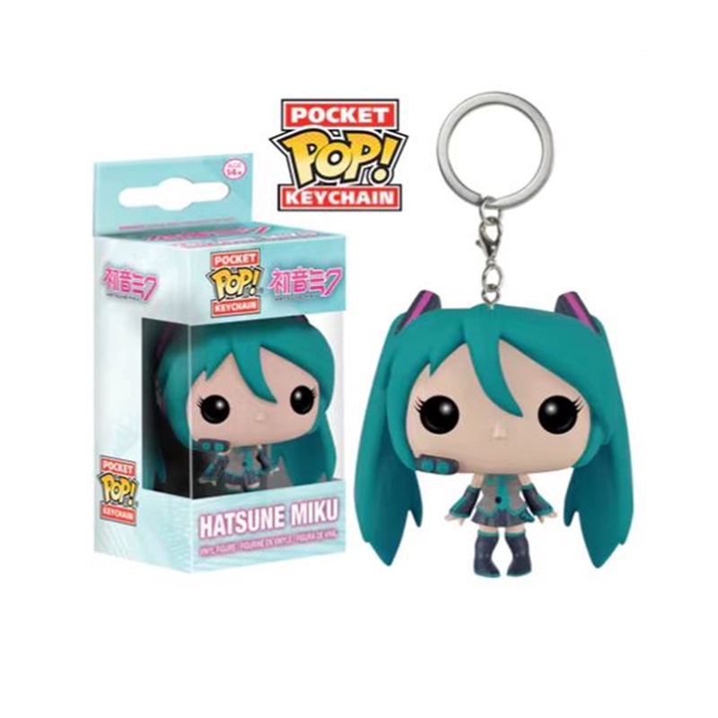 1 Móc Khóa Hình Búp Bê Hatsune Miku Đáng Yêu