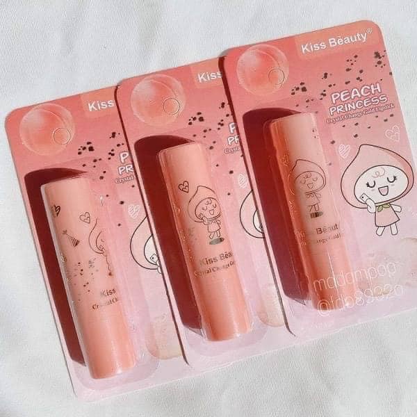 Son Thạch Dưỡng Môi Trái Đào KissBeauty Peach Princess .