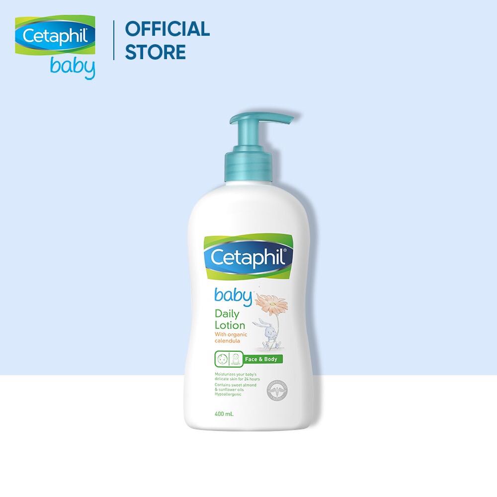 Sữa dưỡng ẩm dịu nhẹ hằng ngày cho bé Cetaphil Baby Daily Lotion with Organic Calendula 400ml