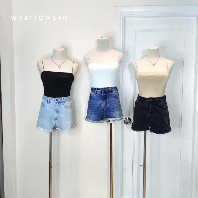 Quần short jean vintage Levis lưng cao line tua năng động mùa hè