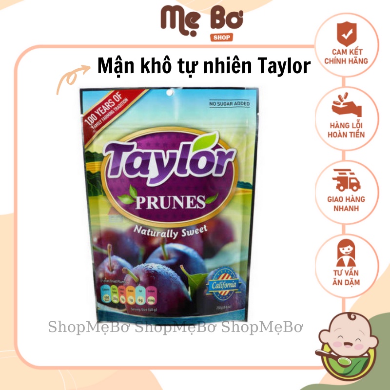 Mận khô tự nhiên taylor gói 50g và 250g - ảnh sản phẩm 1