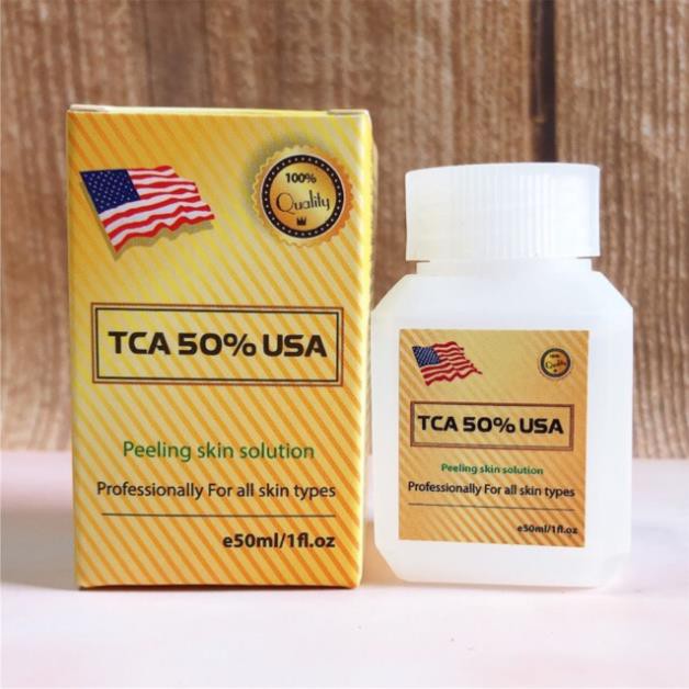 Peel da TCA đánh bay mụn, rỗ, thâm, nám, lỗ chân lông to, da dầu, rạn, sẹo lồi, làm trắng mịn da