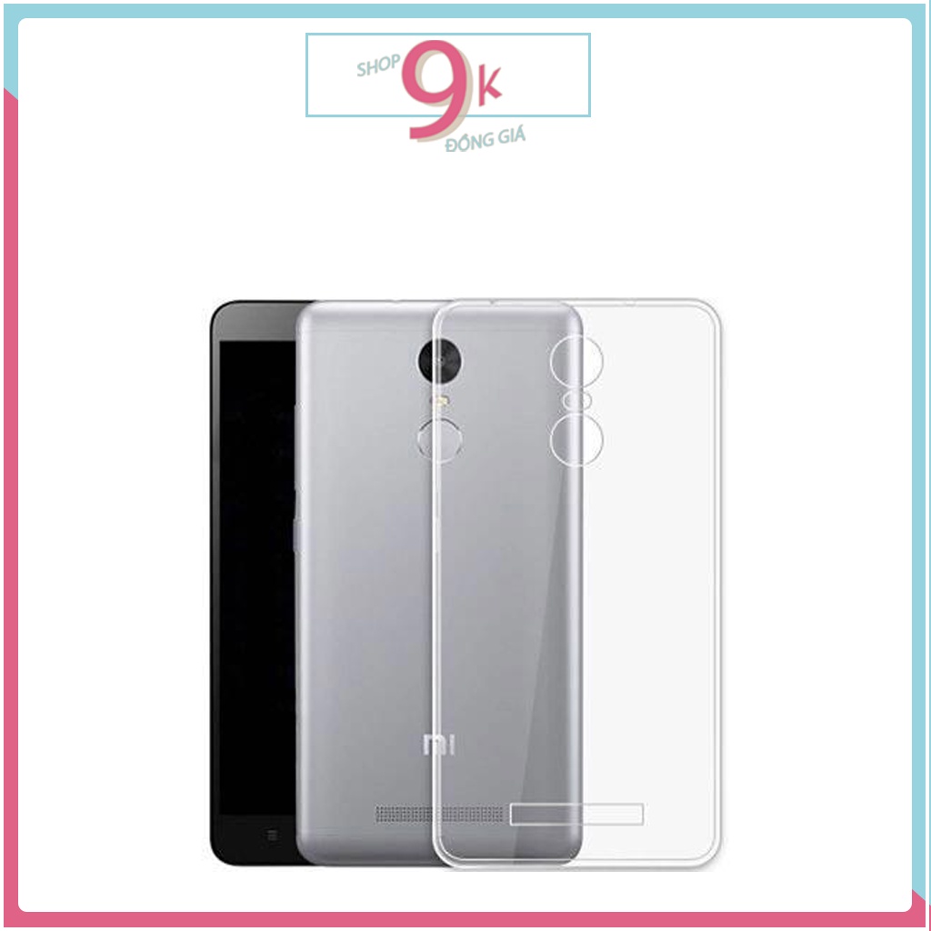 Ốp silicon trong suốt cho XIAOMI REDMI NOTE 3