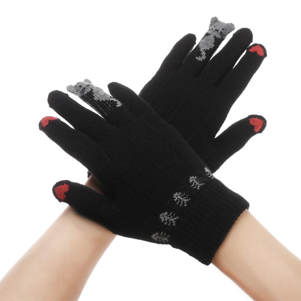 ORIENTLII Găng Tay Dệt Kim Mềm Mại Co Giãn Tốt Thời Trang Cho Nam Và Nữ