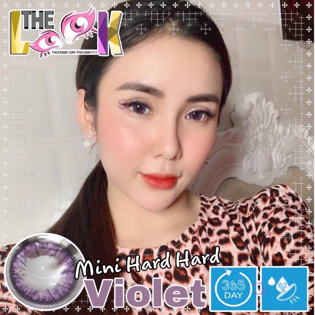 CONTACT LENS MÀU VIOLET - TÍM THAN - GIÃN NHẸ - CÓ ĐỘ