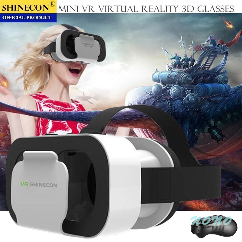 Kính Thực Tế Ảo Vr Shinecon Hộp 5 3d Cho Google Cardboard Smartp