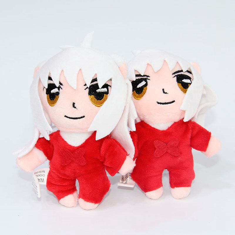 Cartoon Inuyasha 5" Red Plush Manga Dolls So Stuffed Toys Pendan Toy Gift