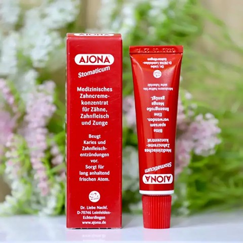 Kem đánh răng y tế Ajona 25ml loại bỏ cao răng, trắng răng, chống viêm nướu răng miệng- Hàng nội địa Đức