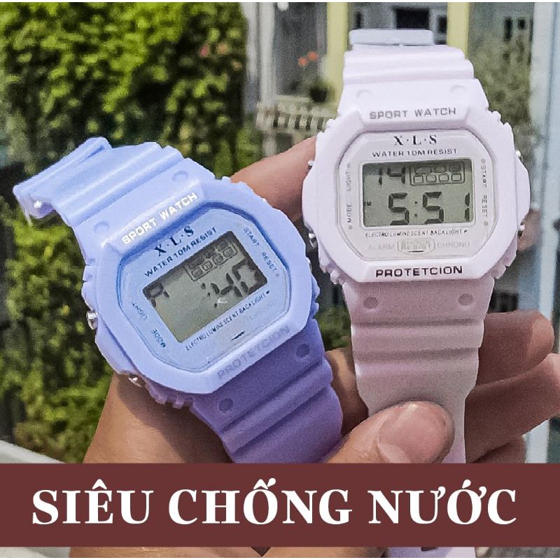 Đồng Hồ Điện Tử Thể Thao Nam Nữ Unisex XLS Sport Watch Dây Cao Su Cao Cấp Hot trend