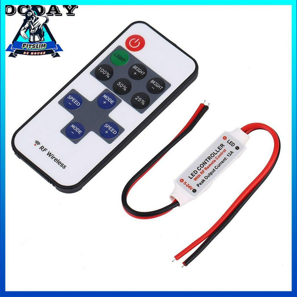 Bộ điều khiển công tắc từ xa không dây RF 12V dành cho dây đèn LED nhỏ
