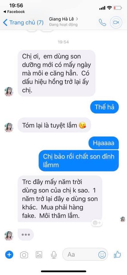 Son trị khô thâm môi đánh má hồng