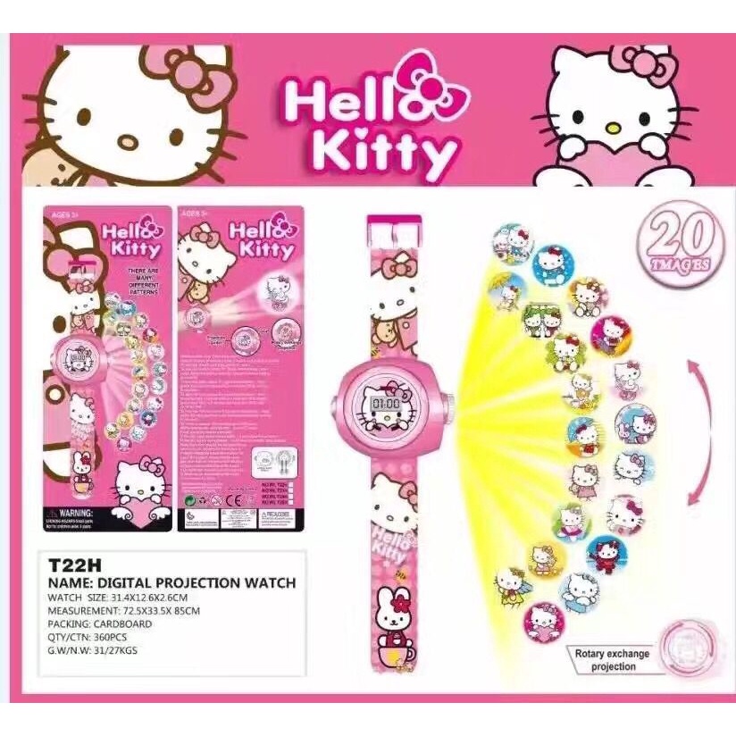 Đồng Hồ Chiếu Hình 3D Điện Tử Đeo Tay Đủ Hình Nhân Vật Hoạt Hình Thú Vị Cho Bé Trai Và Bé Gái