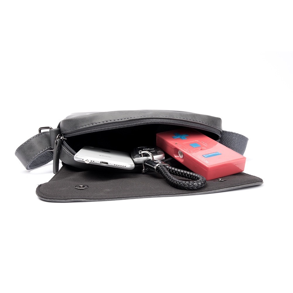 Túi Đeo Chéo Nam Horse Xám Jino Studio Túi Xách Unisex  Thời Trang Da PU