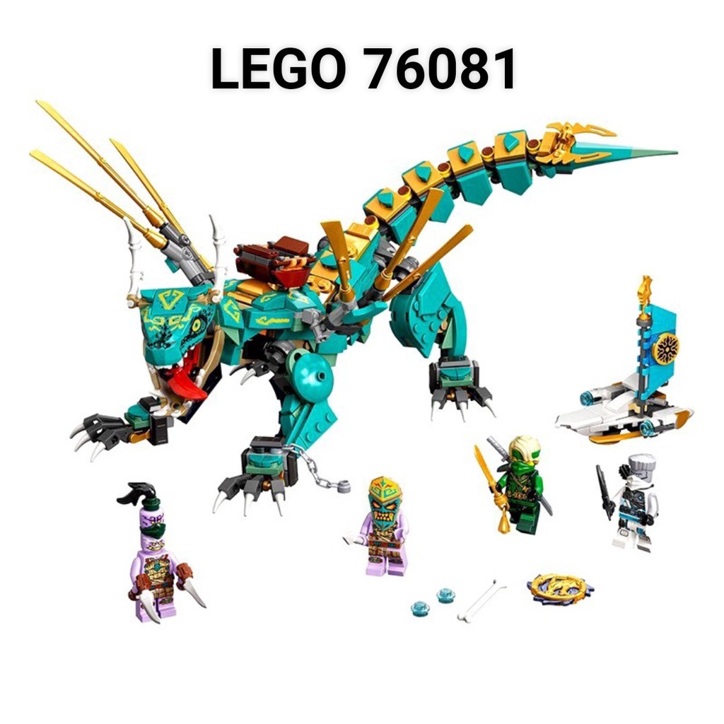 Lắp ghép 71746 Ninja Ledua 76081 - Rồng Thần Jungle Của Lloyd