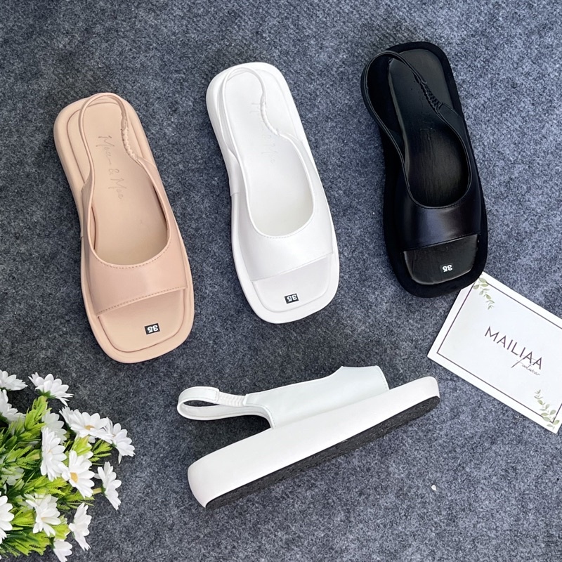 (Xả hàng lẻ size) Sandal quai ngang ôm chân MAILIAA đế xuồng 3 phân siêu nhẹ dễ đi