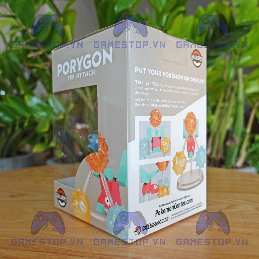 Mô hình Pokemon Porygon 7CM Tri Attack Gallery nhựa resin chính hãng tại Mỹ Pokemoncenter GAL10