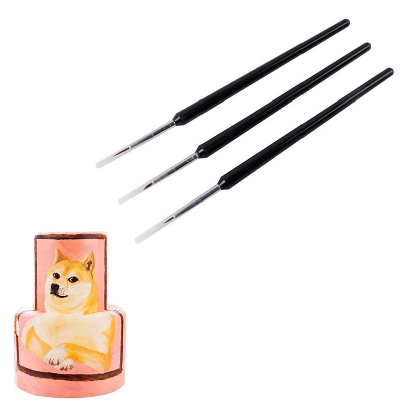 Bộ 3 cọ vẽ trang trí bánh kem