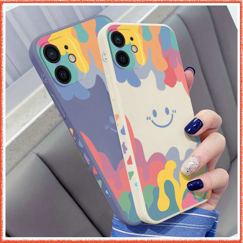 Ốp Điện Thoại Silicon Mềm Hình Mặt Cười Cho iPhone 13 Pro MAX -12 Pro MAX -11 Pro MAX -X -XS MAX -XR -7 Plus -8 Plus