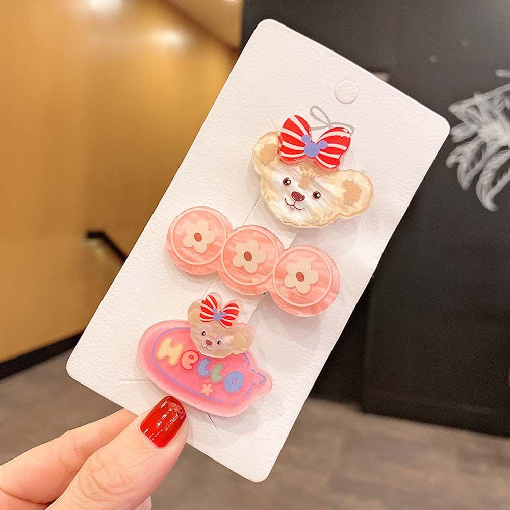 Kẹp Tóc Hình Thỏ / Gấu Đáng Yêu Thời Trang VANES1 Cho Bé Gái