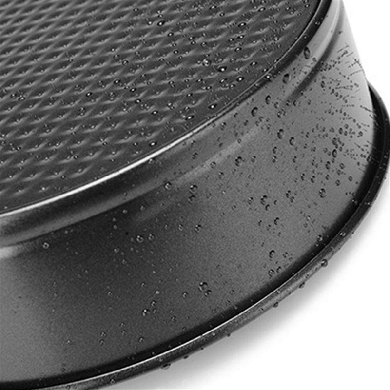 Khuôn Nướng Bánh Hình Tròn Bằng Carbon Chống Dính Có Thể Tháo Rời Tiện Dụng 24cm