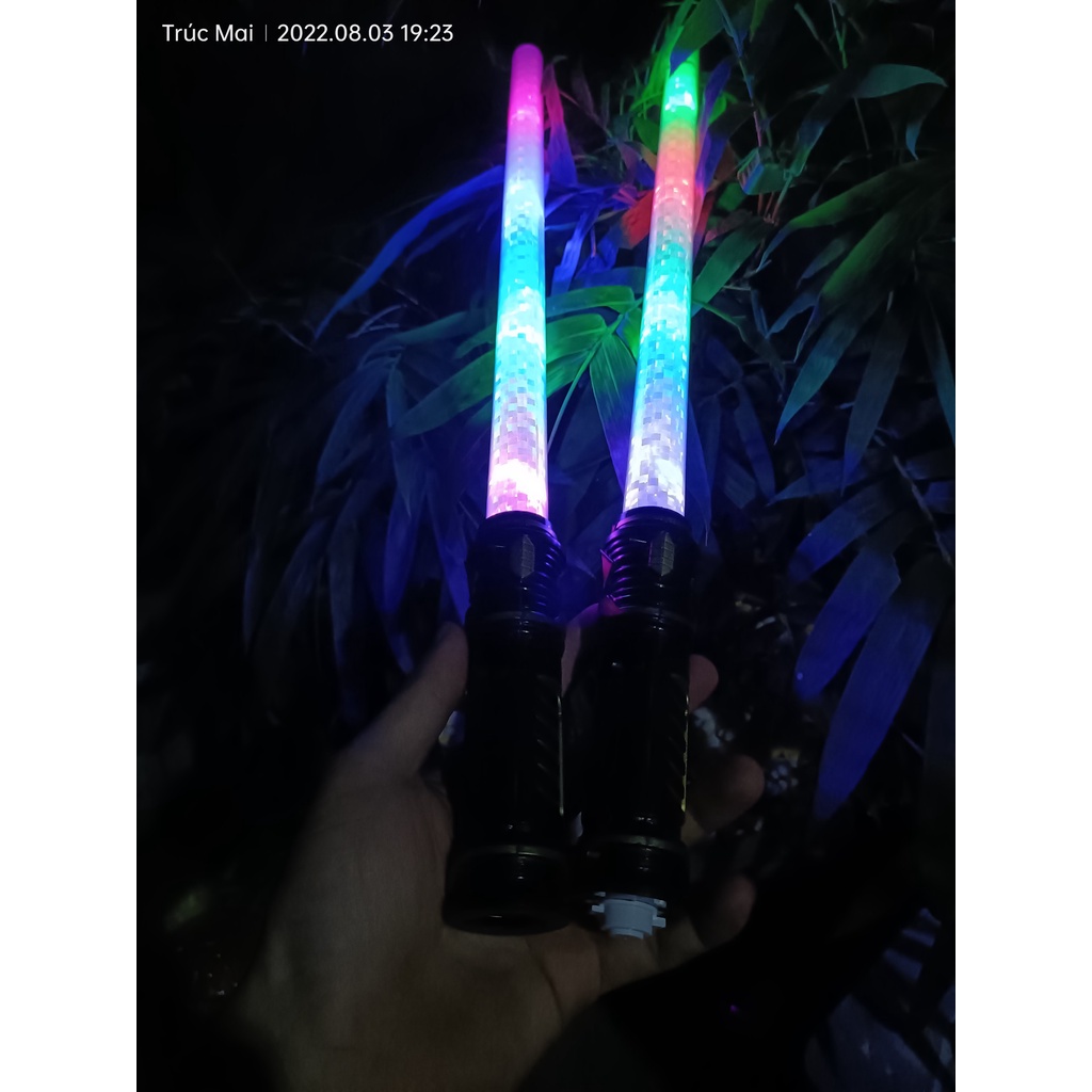 Set 2 Thanh Kiếm đồ giải trí Jedi Sabre Có đèn LED chiếu sáng chiếu sáng Cho Trẻ Em