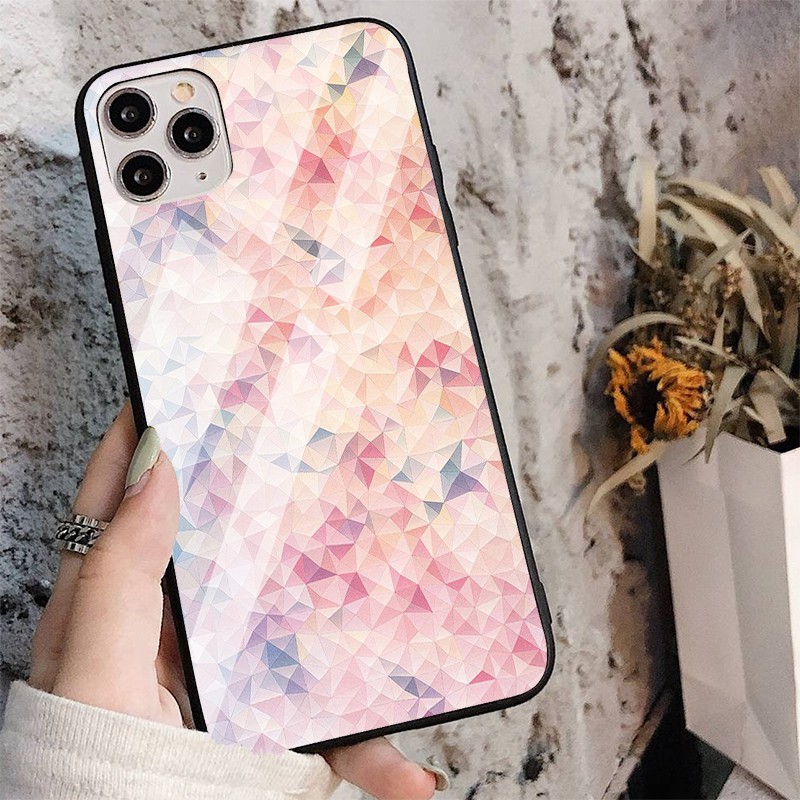 Ốp lưng mới nhất khối đá tam giác độc lạ nhiều màu sắc - iphone 6s/6/7/8 plus/x/xr/xs max/11 pro max/12/12 promax DA0009