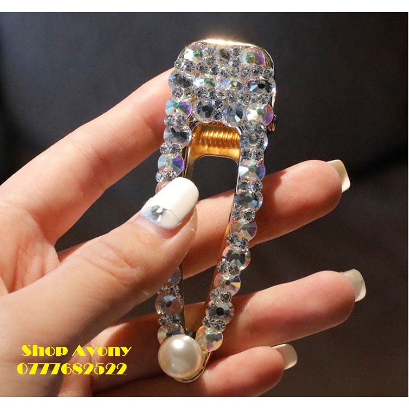 Kẹp tóc lấp lánh style Hàn Quốc 9