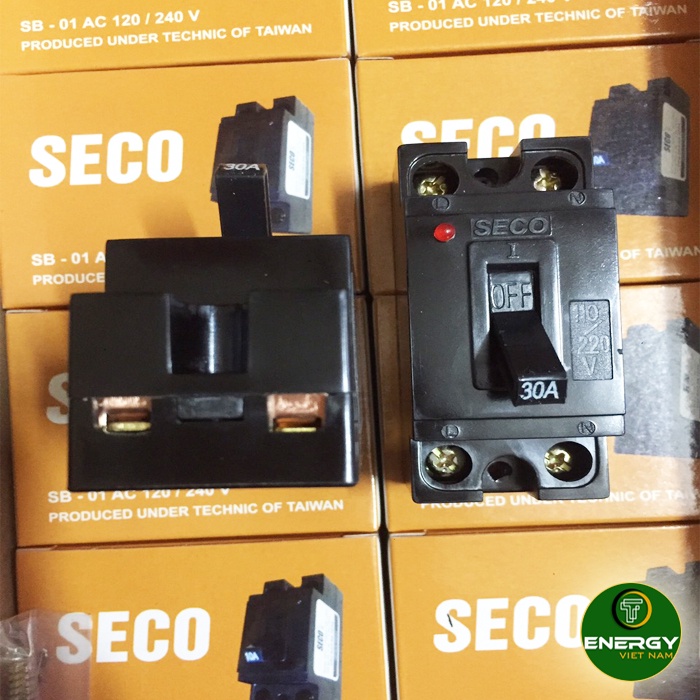 Át Cóc - Aptomat  Coc - CB Cóc SECO Giá Rẻ Chính Hãng 20A~30A~40A Mới - Thiết Bị Điện ENERGY
