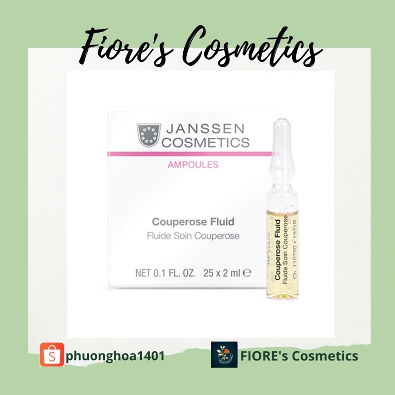 Serum phục hồi, giả.m đỏ Janssen Couperose Fluid