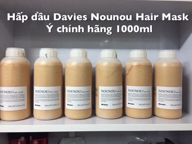 HẤP DẦU DAVINES NOUNOU HAIR MASK SIÊU MỀM MƯỢT CHO TÓC KHÔ XƠ HƯ TỔN DO HOÁ CHẤT 1000ml