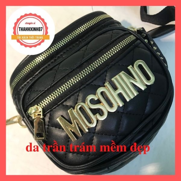 Túi bao tử đeo bụng moschino đeo chéo nhiều ngăn