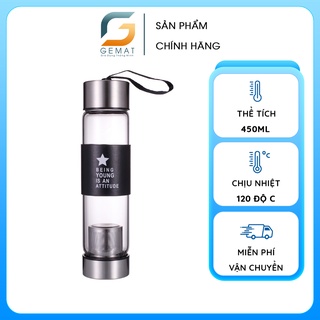 Bình lọc trà, Cà phê thủy tinh 2 đầu 450ml