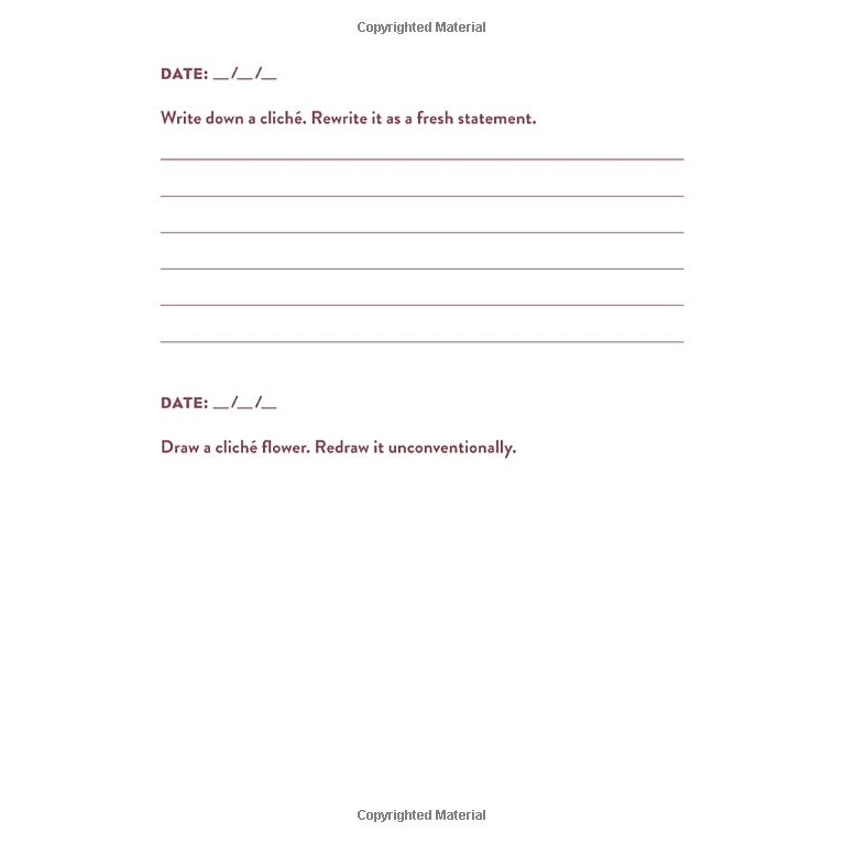 Sách - Do One Thing Every Day That Inspires You: A Creativity Journal