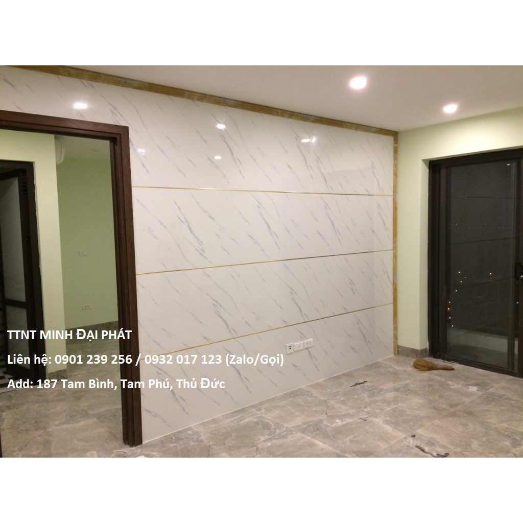 ỐP TƯỜNG VÂN ĐÁ VÂN GỖ PVC - NHẬN THI CÔNG