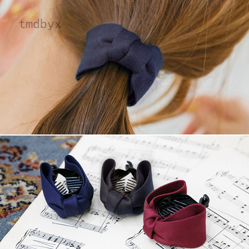 Kẹp tóc càng cua đính nơ dễ thương