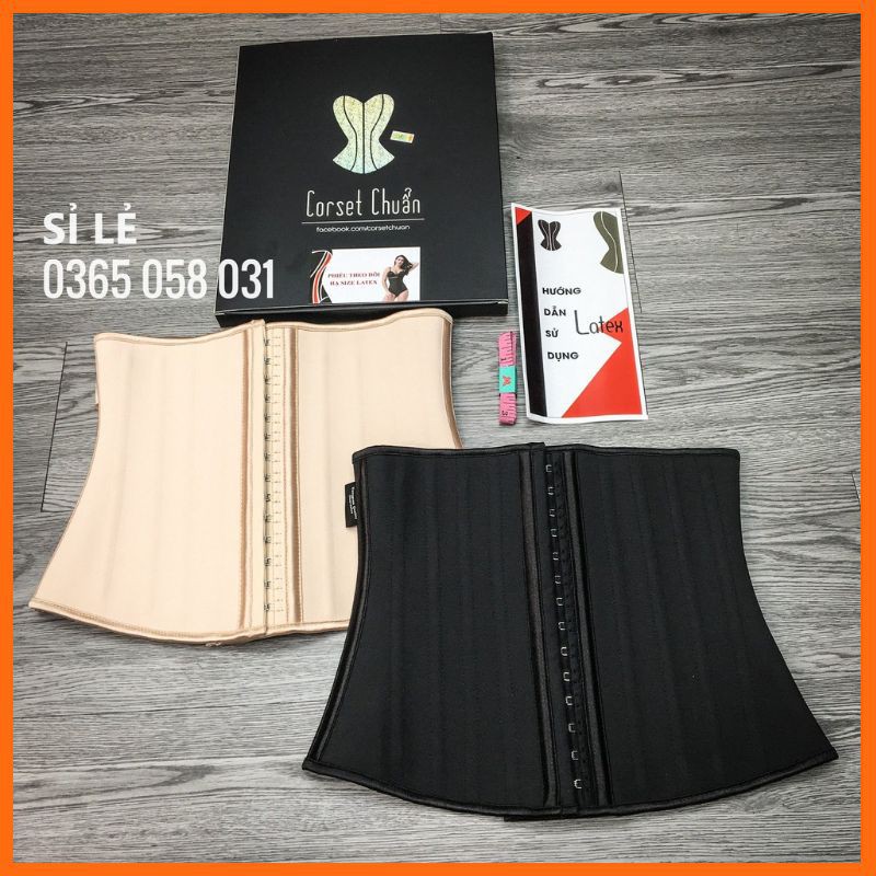 Đai nịt bụng định hình eo thon chất liệu cao su non Latex _ đai eo latex co giãn