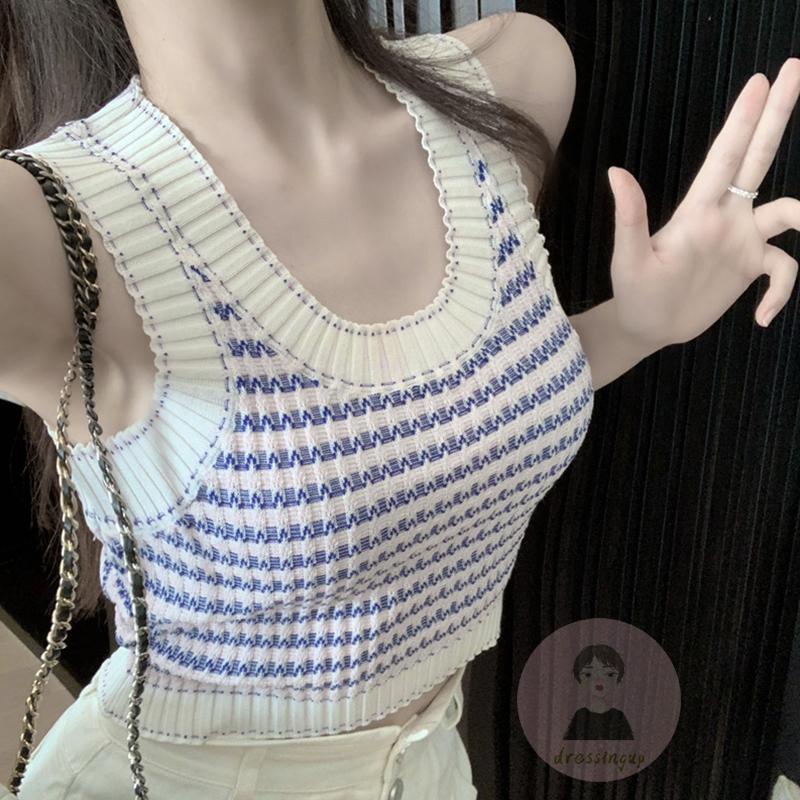 Áo Croptop Không Tay Thời Trang Mùa Hè Dành Cho Nữ