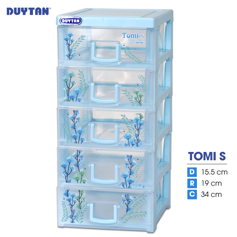 Tủ nhựa DUY TÂN Tomi S 5 ngăn (15.5 x 19 x 34 cm) - 09002