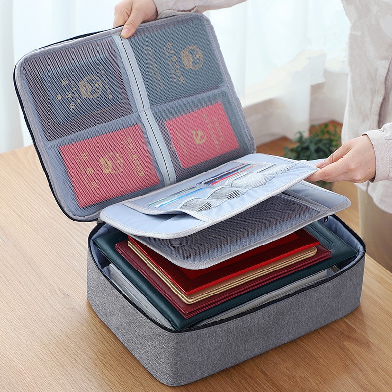 Túi đựng tài liệu nhiều ngăn cỡ lớn chống thấm nước tiện dụng