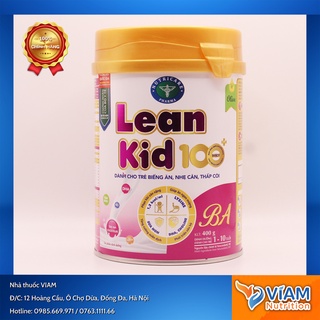 Sữa Lean Kid 100+ BA 1-10 tuổi 400g & 900g - Dành cho trẻ Biếng Ăn