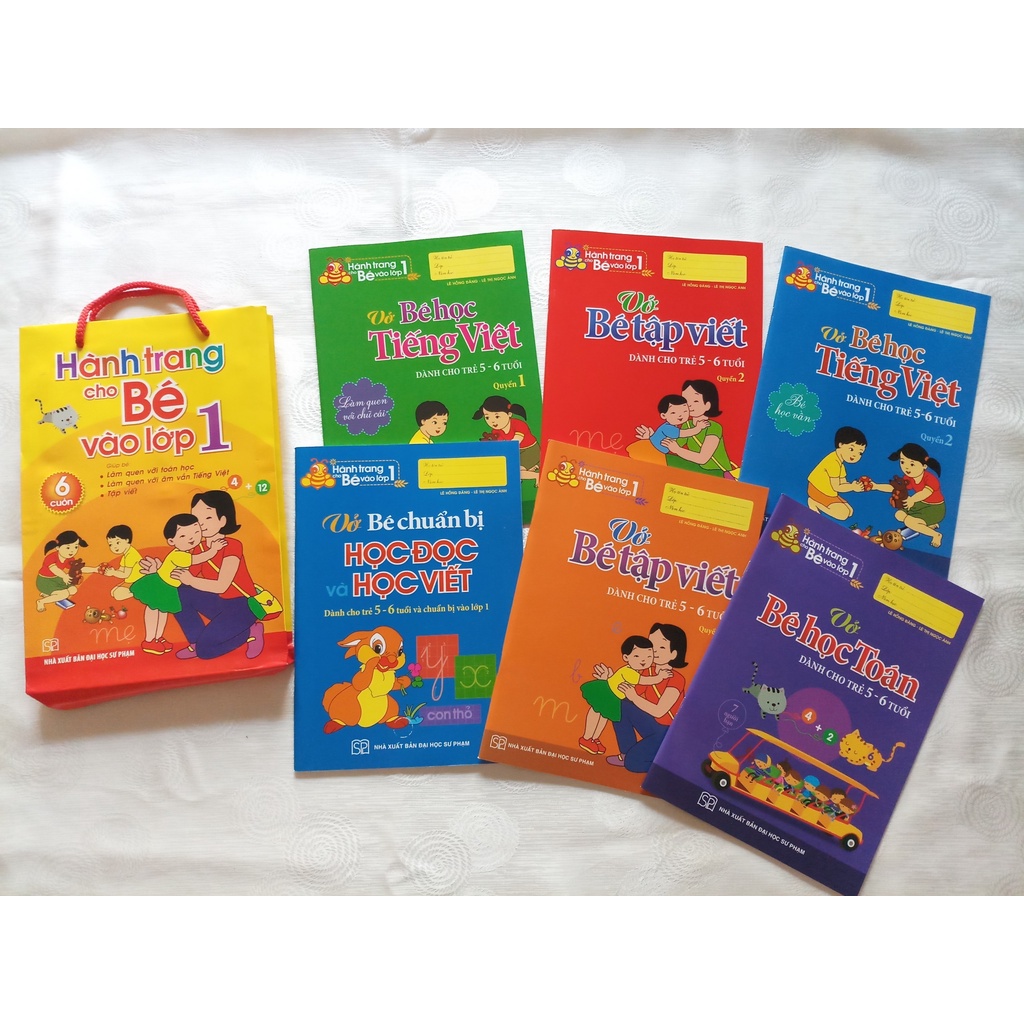 Sách - COMBO: Hành Trang Cho Bé Vào Lớp 1 (Túi 6 Cuốn )