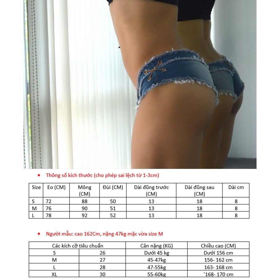 QUẦN BIKINI DENIM RÁCH - XU HƯỚNG THỜI TRANG BKN8306 | BigBuy360 - bigbuy360.vn